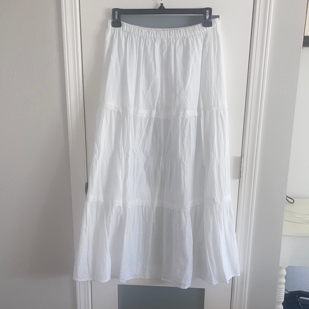 Roxy White Maxi Skirt